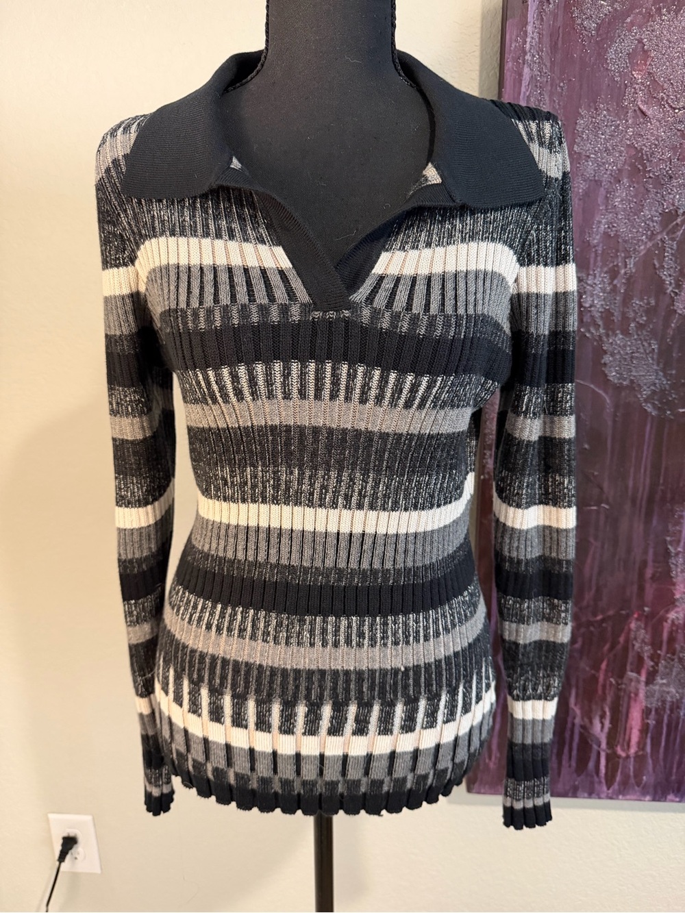Alp N Rock Luisa Polo Sweater Black Large